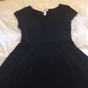 Black Mini Skater Dress